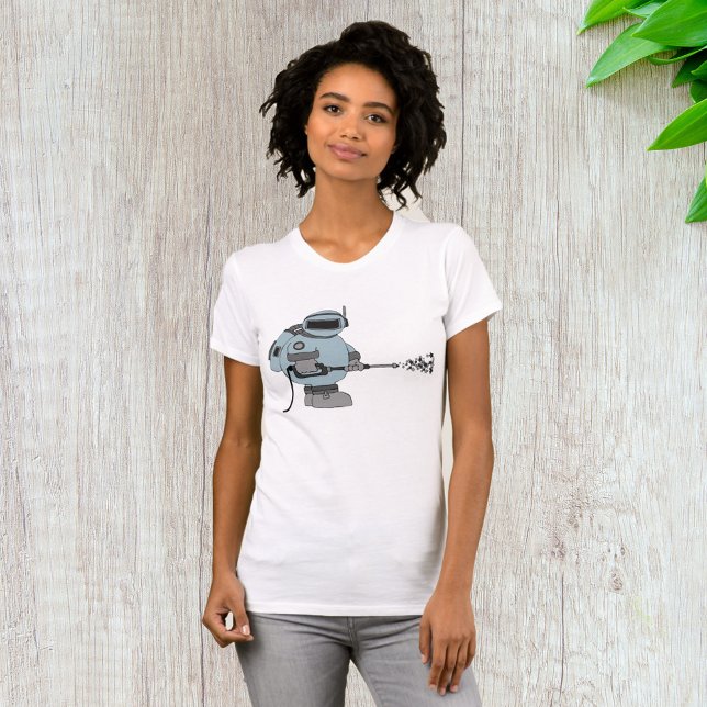 Space Janitor Spraying Stars Sci-Fi Astronaut T Shirt (Skapare uppladdad)