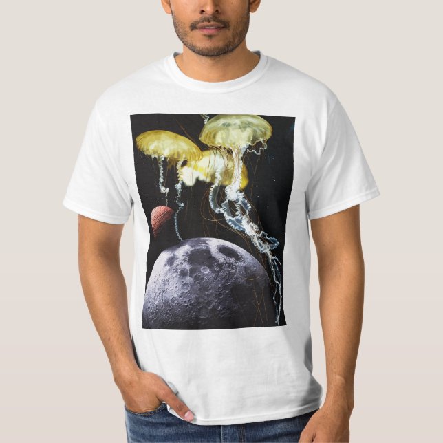 Space Jellyfish Manar T Shirt (Framsida)