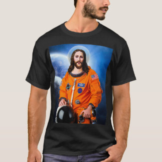 Space Jesus Astronaut Atheist Atheism Science T Shirt