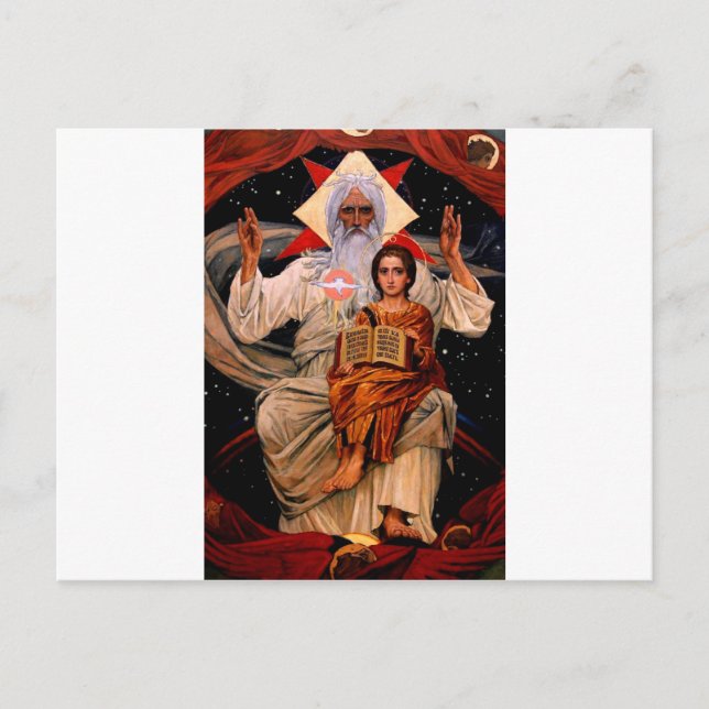 Space Jesus Vykort (Framsida)