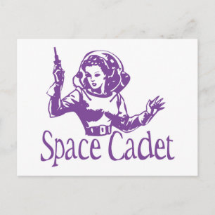 Space-kadets Lila Vykort
