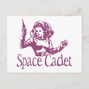 Space-kadets Rosa Vykort
