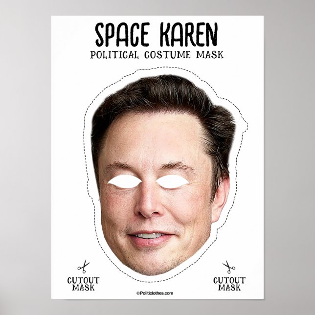 Space Karen Costume Mask Poster (Framsidan)