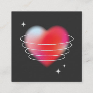 Space kärlek, röd hjärthistech valentines day unde tilläggskort