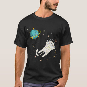 Space kattunge t shirt