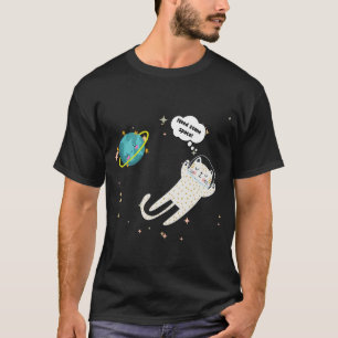 Space kattunge t shirt