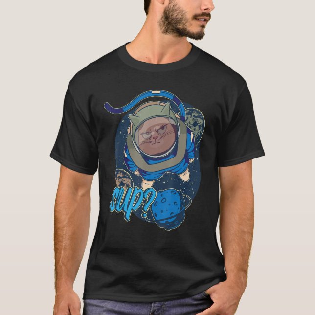 Space Kids Costume Astronaut Space T Shirt (Framsida)