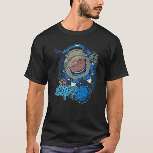 Space Kids Costume Astronaut Space T Shirt (Framsida)