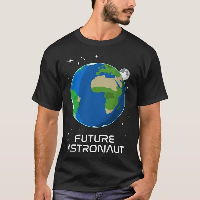 Space Kids - framtida astronaut T Shirt (Framsida)