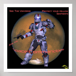 Space-kommando Poster