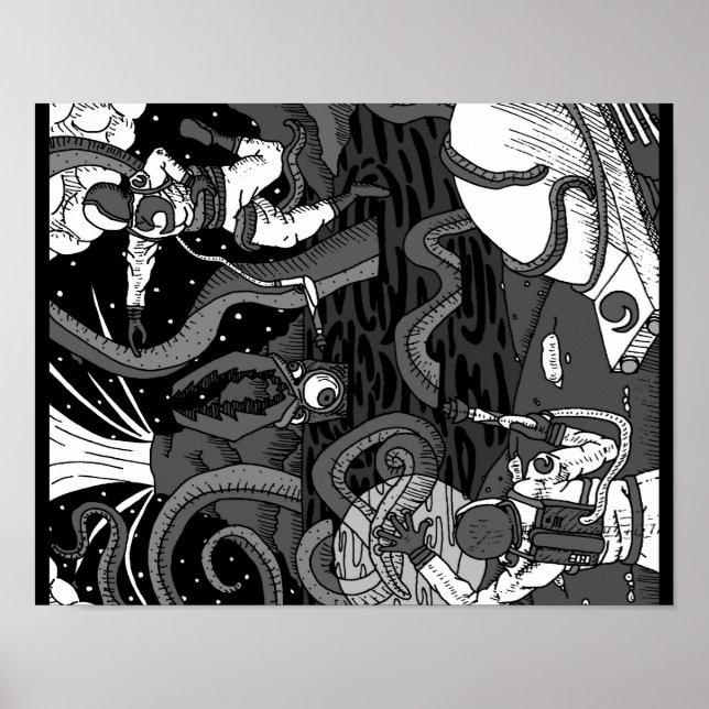 Space Kraken Poster (Framsidan)