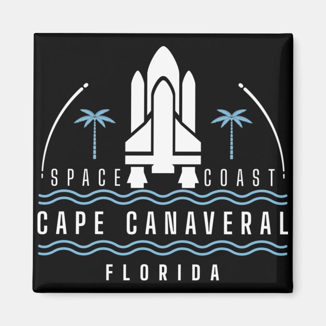 Space Kusten Cape Canaveral Magnet (Framsidan)