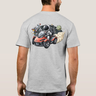 Space Kusten Kapitel - Astronaut på Spyder T Shirt