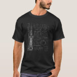 Space Launch Artemis SLS Rocket Science Equations T Shirt<br><div class="desc">null</div>