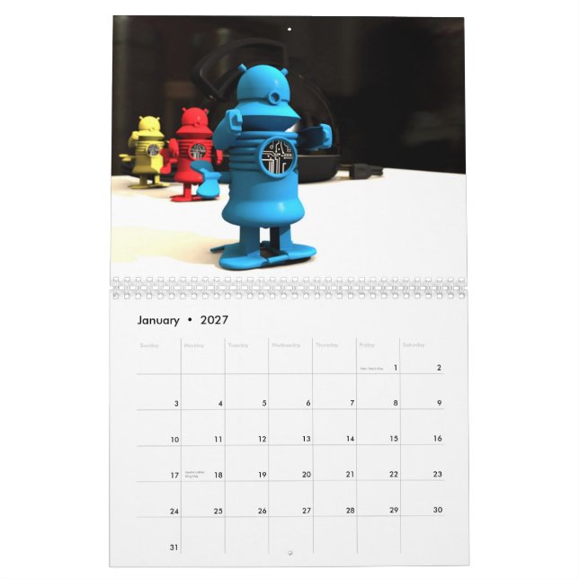 Space Leksaker Calendar Kalender (Jan 2027)
