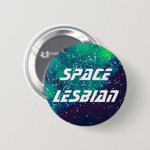 Space Lesbisk Anpassade Galaxy Identity Knapp