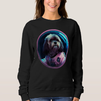 Space Lhasa Apso Dog Mom Dad Lhasa Apso T Shirt
