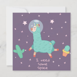 Space Llama Julkort