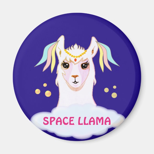 Space Llama Magnet (Framsidan)
