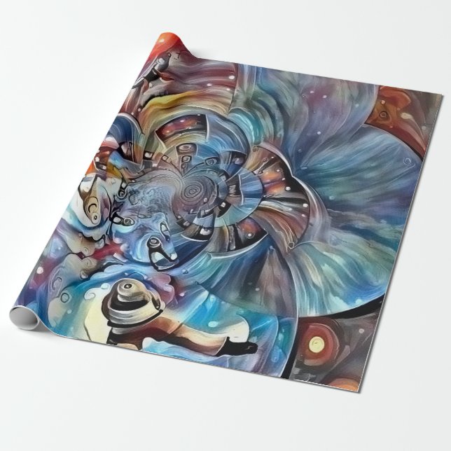 Space Magic Presentpapper (Utrullad)
