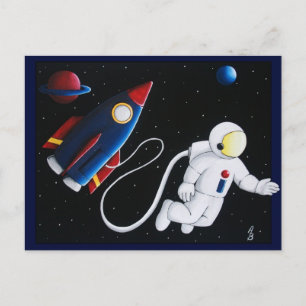 Space Man Vykort