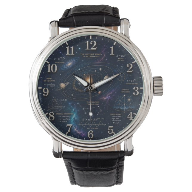 Space Mathematics Astronomy  Armbandsur (Framsida)