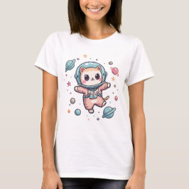 Space Meow-naut, söt kawaii-katt T Shirt