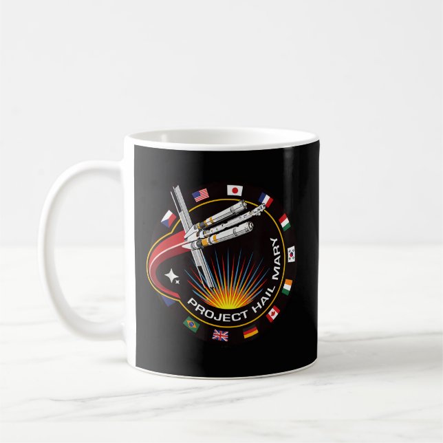 Space Mission Patch Kaffemugg (Vänster)
