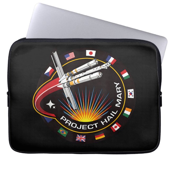 Space Mission Patch Laptop Fodral (Framsidan)