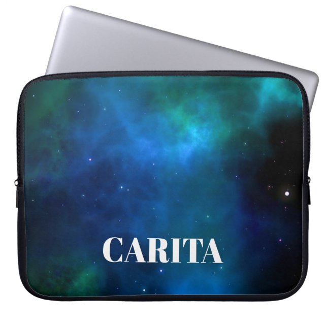 Space Monogram Electronics Bag Laptop Fodral (Framsidan)