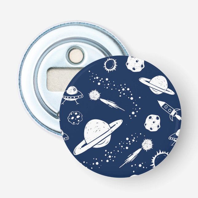 Space mönster flasköppnare (Framsidan)