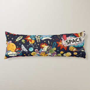 Space mönster kroppskudde
