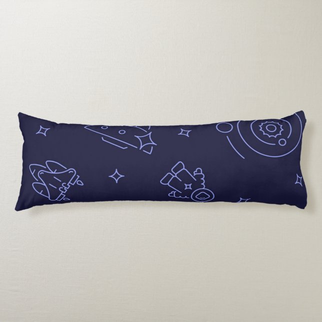 Space mönster kroppskudde (Framsidan)