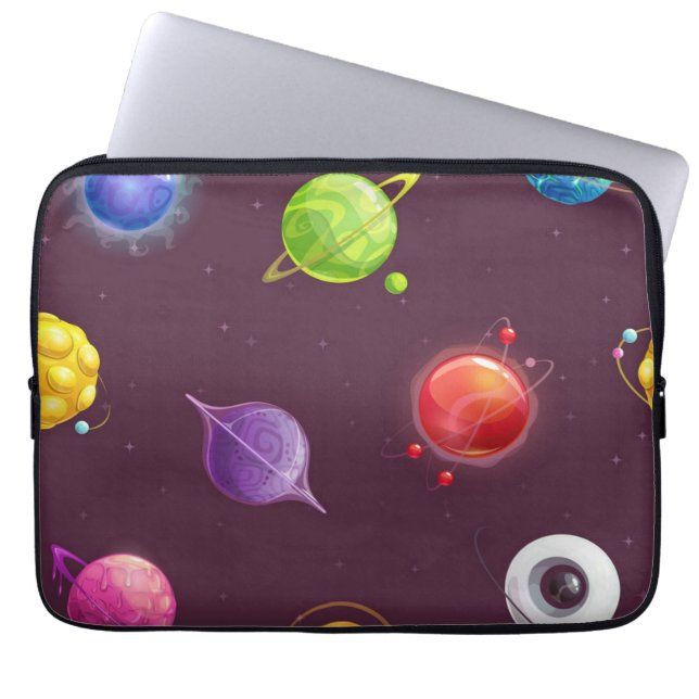 Space mönster laptop fodral (Framsidan)