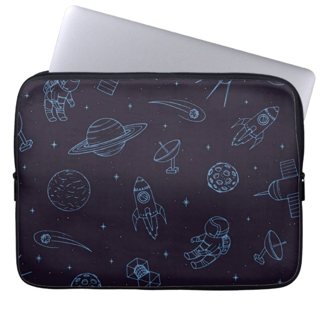 Space mönster laptop fodral (Framsidan)