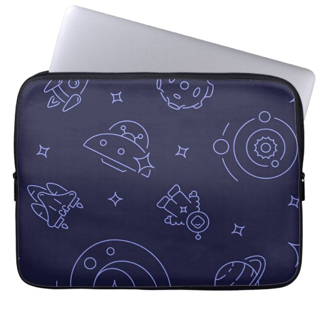 Space mönster laptop fodral (Framsidan)