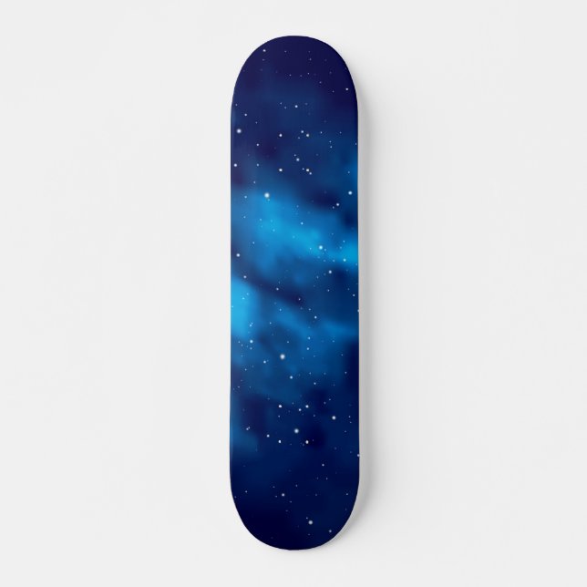 Space mönster mini skateboard bräda 18,5 cm (Framsida)