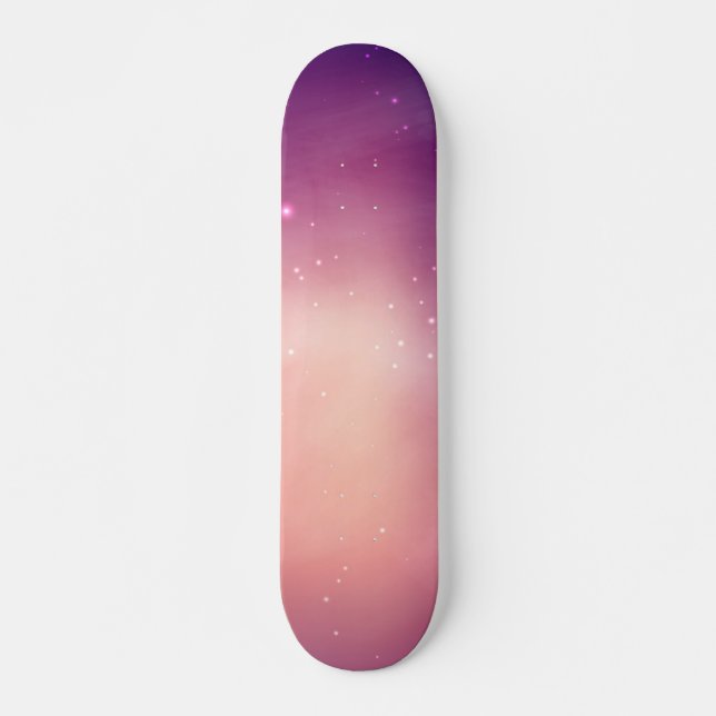Space mönster mini skateboard bräda 18,5 cm (Framsida)