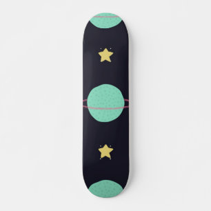 Space mönster mini skateboard bräda 18,5 cm