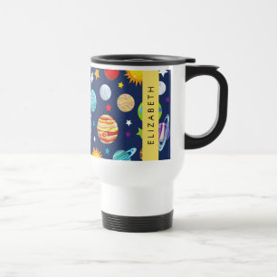 Space Mönster, Planets, Stars, Cosmos, Ditt namn Resemugg