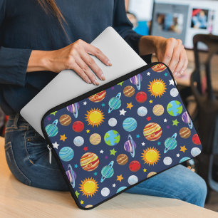Space Mönster, Planets, Stars, Cosmos, Galaxy Laptop Fodral