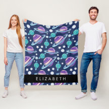 Space Mönster, Planets, Stars, Galaxy, Ditt namn
