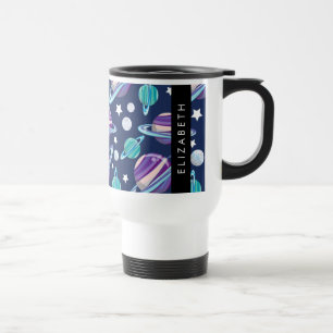Space Mönster, Planets, Stars, Galaxy, Ditt namn Resemugg