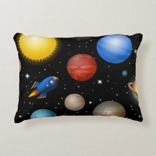 Space mönster prydnadskudde