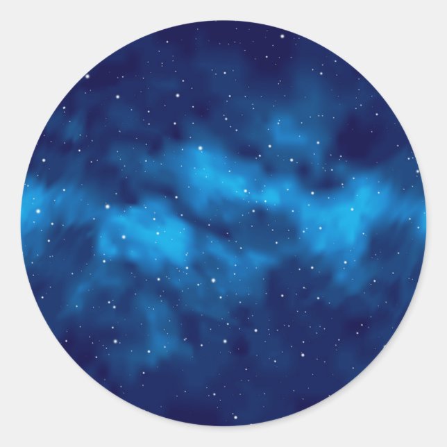 Space mönster runt klistermärke (Framsida)