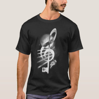 Space Music Violin Nyckel T Shirt