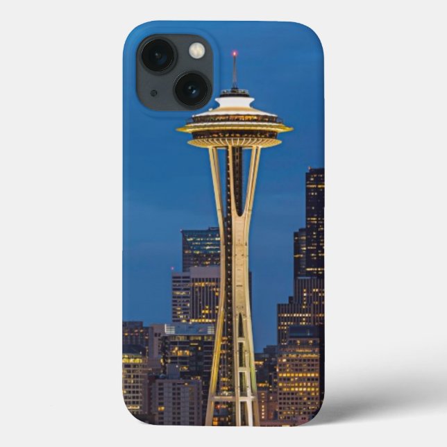Space Nål och Seattle i centrala staden (Baksida)