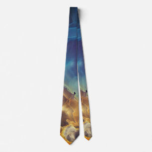 Space Nebula blue gult Alcohol bläck art Slips
