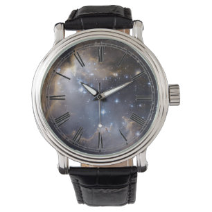 Space Nebula Galaxy Roman Numeral Armbandsur
