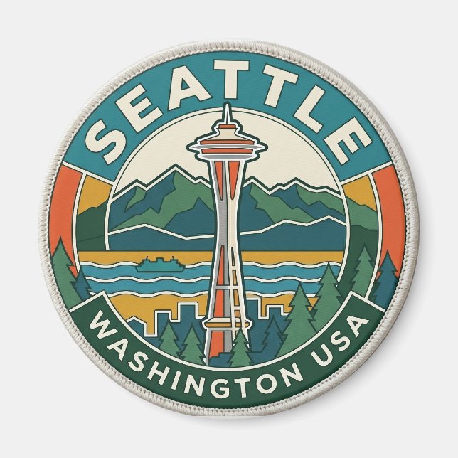 Space Needle USA Magnet (Framsidan)
